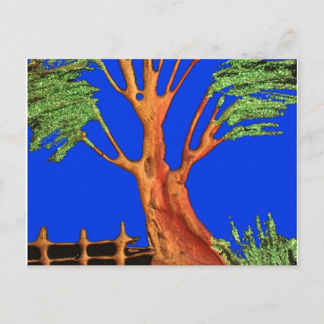 Postal Belleza de Acacia en África: Serenidad Serengeti. (Anverso)