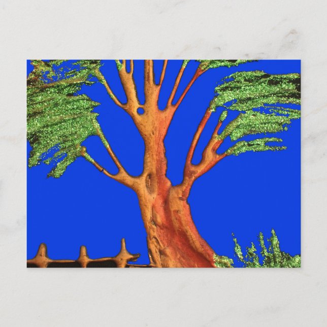 Postal Belleza de Acacia en África: Serenidad Serengeti. (Anverso)