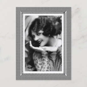 Postal Belleza de época - Starlet - en blanco y negro