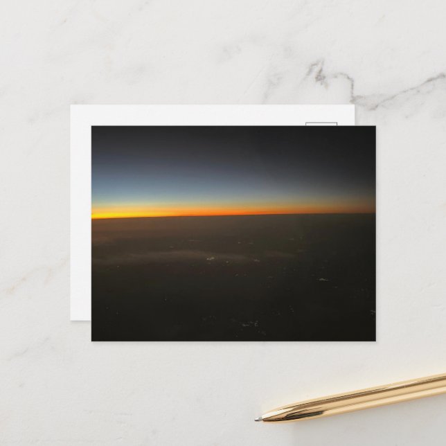 Postal belleza de la puesta de sol (Anverso/Reverso In Situ)