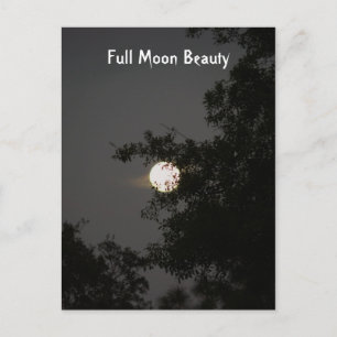 Postal Belleza de luna llena