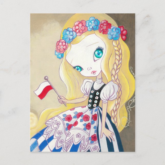 Postal Belleza De Polonia (Anverso)