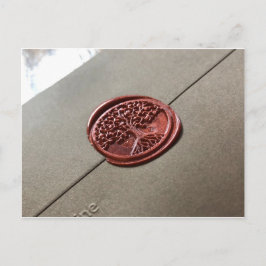 Postal Belleza de sellos de cera de cera