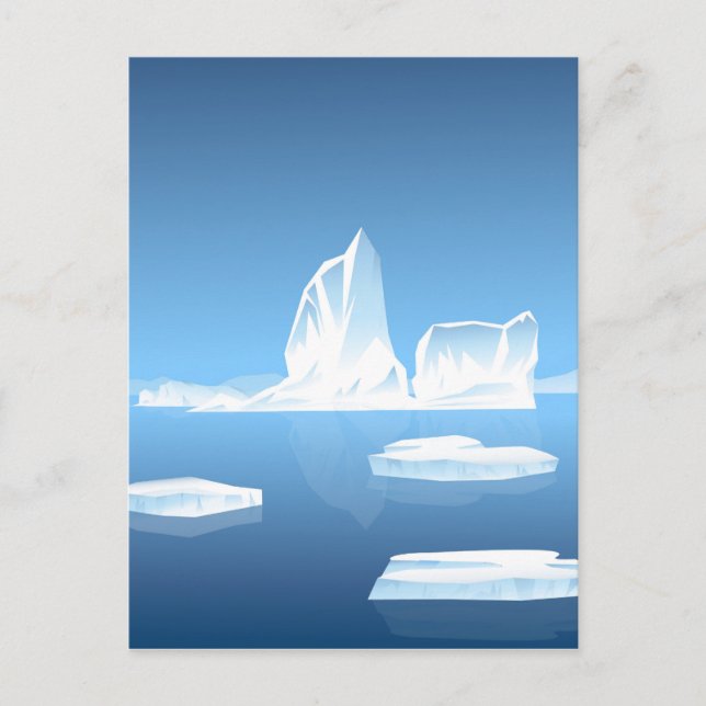 Postal Belleza del iceberg (Anverso)
