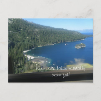 Postal Belleza del lago Tahoe