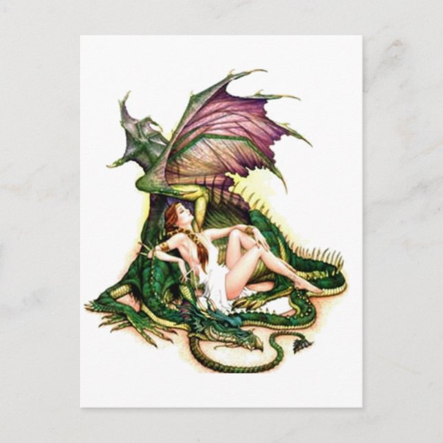 Postal Belleza durmiente (Anverso)