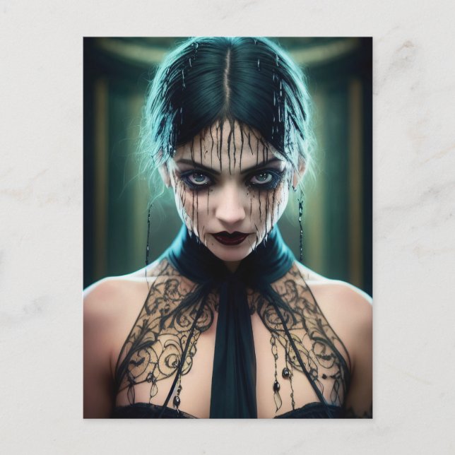 Postal Belleza esmeralda etérea omnipresente (Anverso)