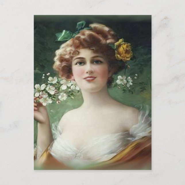 Postal Belleza floreciente (Anverso)