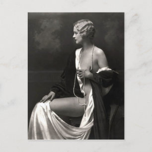 Postal Belleza francesa de principios del siglo XX