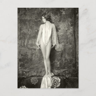 Postal Belleza francesa de principios del siglo XX