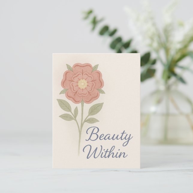 Postal Belleza Interior — Llavero (Anverso de pie)
