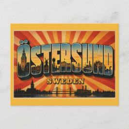 Postal Belleza junto al lago Östersund Suecia