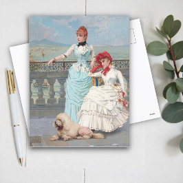 Postal Belleza napolitana de Vittorio Matteo Corcos