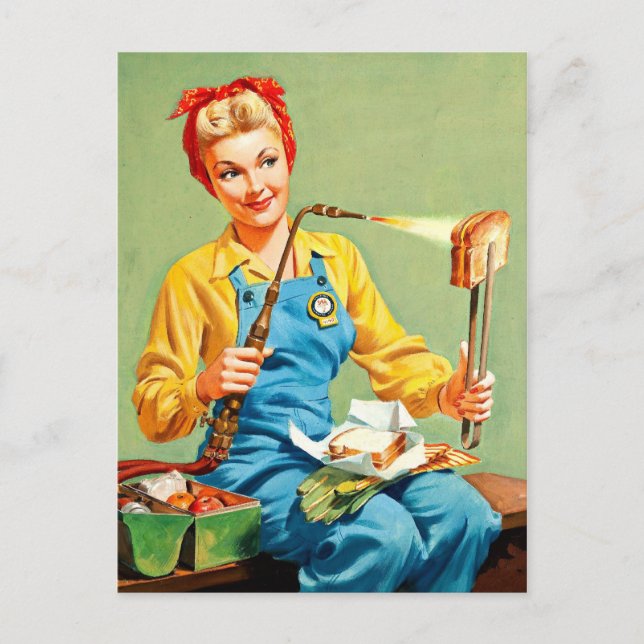 Postal Belleza retro 38 (Anverso)