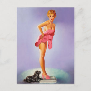 Postal Belleza retro 56
