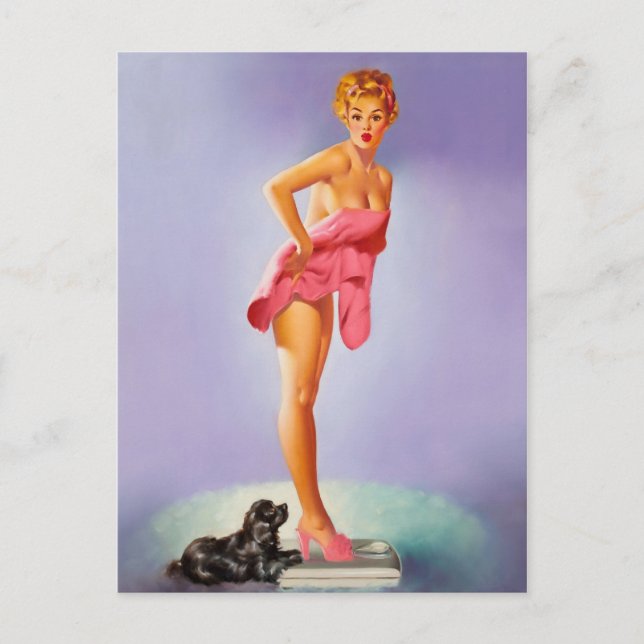 Postal Belleza retro 56 (Anverso)