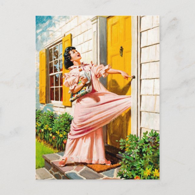 Postal Belleza retro 64 (Anverso)