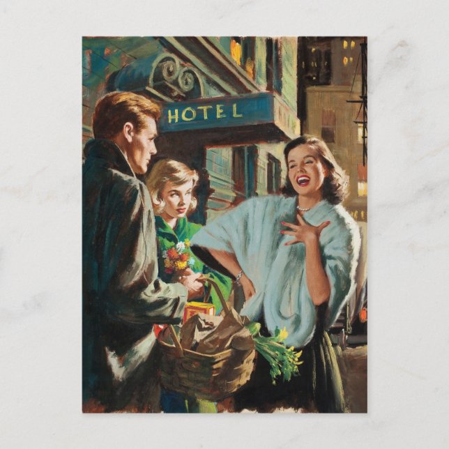 Postal Belleza retro 75 (Anverso)