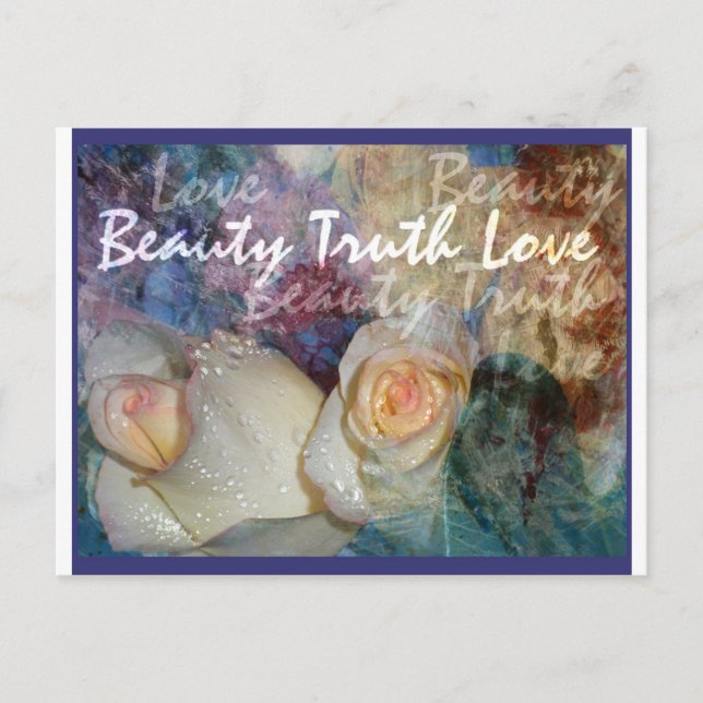 Postal Belleza, verdad, amor (Anverso)