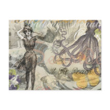 Belleza victoriana de baño Kraken surrealismo vint