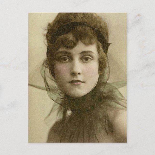 Postal Belleza vintage (Anverso)