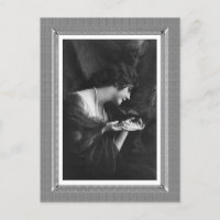 Belleza vintage - collar de perlas - en blanco y n
