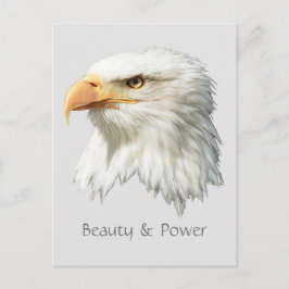 Postal Belleza y personalizable de energía del águila cal