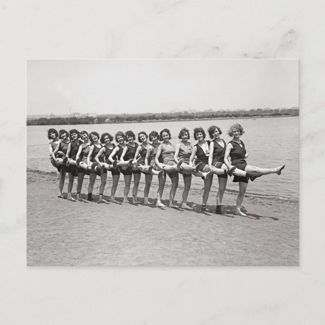 Postal Bellezas de baño, 1923 (Anverso)