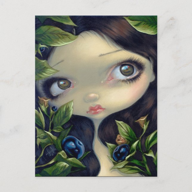Postal "Bellezas envenenadas I: Belladonna" (Anverso)
