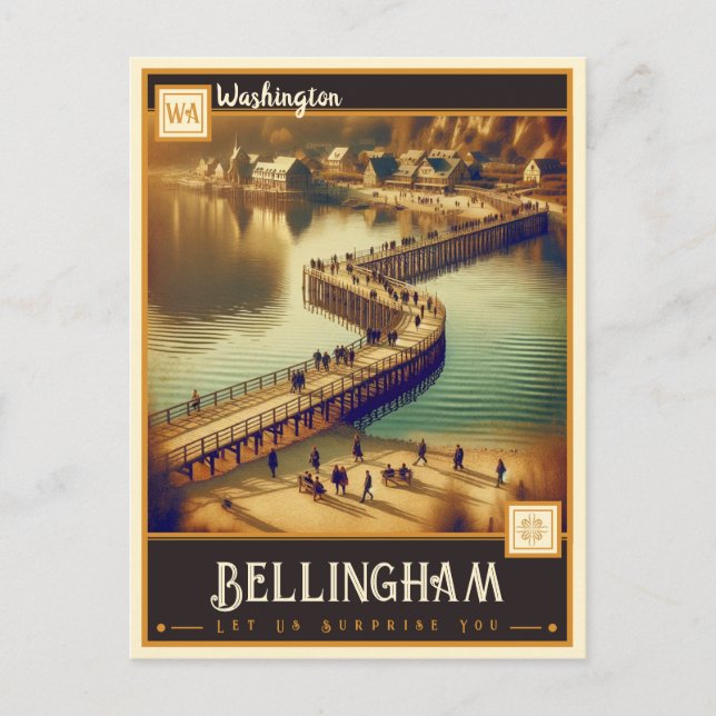 Postal Bellingham, Washington| Vintage (Anverso)