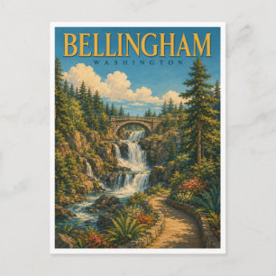Postal Bellingham Washington Whatcom Falls GeoSaga