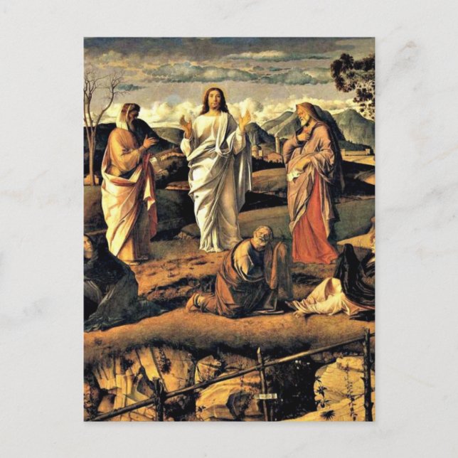 Postal Bellini: Transfiguración de Cristo (Anverso)