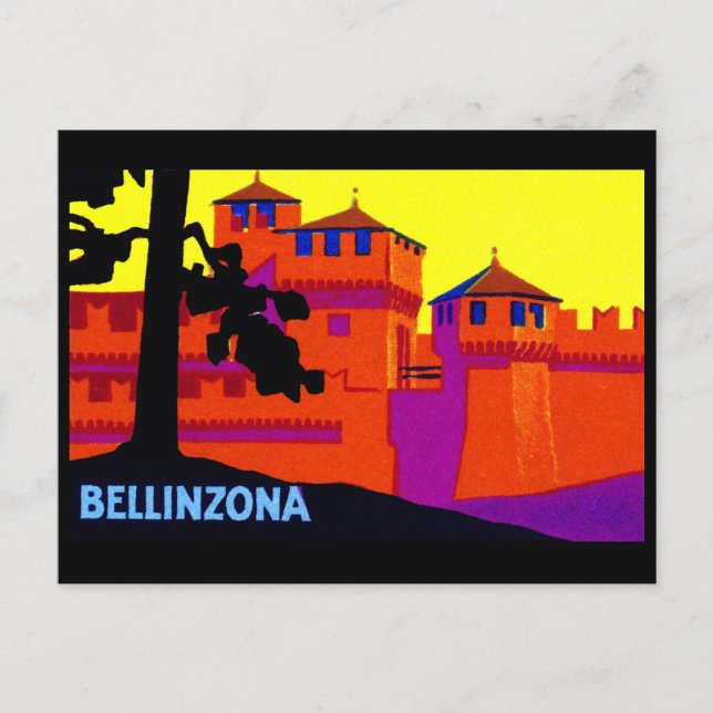 Postal Bellinzona Suiza 1925 (Anverso)