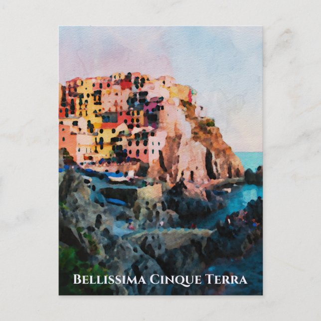 Postal ** Bellissima - Cinque Terra, lengua italiana (Anverso)