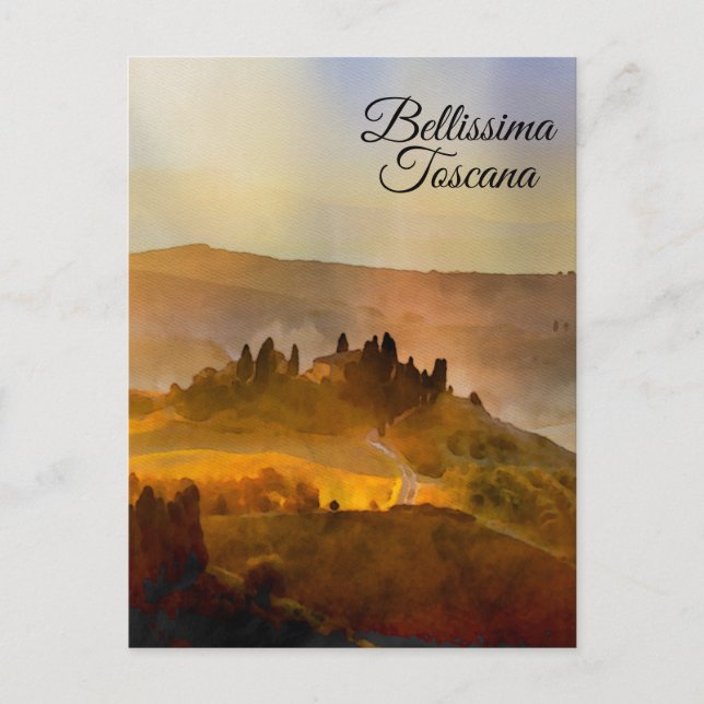 Postal *~* Bellissima Toscana lengua italiana toscana P