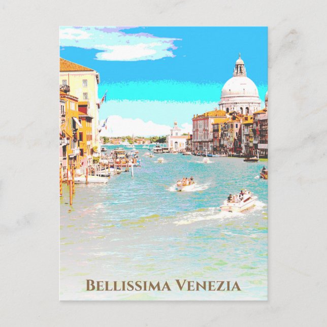 Postal ** Bellissima - Venecia en lengua italiana. Veneci (Anverso)
