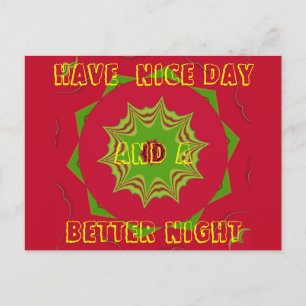 Postal Bello arte rojo étnico africano asombroso