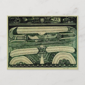 Postal Bello Artes de la "gasolina" de Wölfli