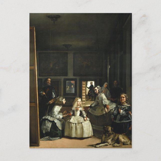 Postal Bello Artes de Las Meninas Diego Velázquez (Anverso)