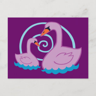Postal Bellos Cisnes