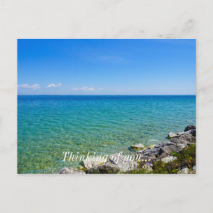 Postal Bellos Colores Del Lago Huron