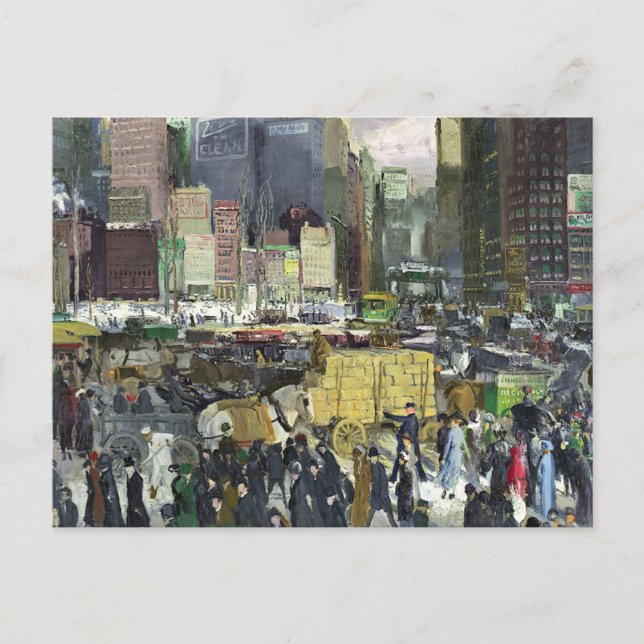 Postal Bellows - Nueva York, pintura famosa, (Anverso)