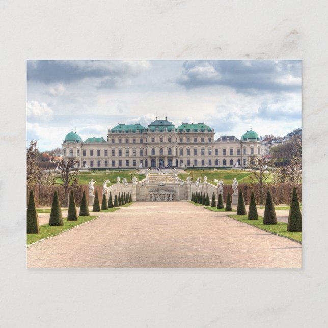 Postal Belvedere Viena Austria (Anverso)