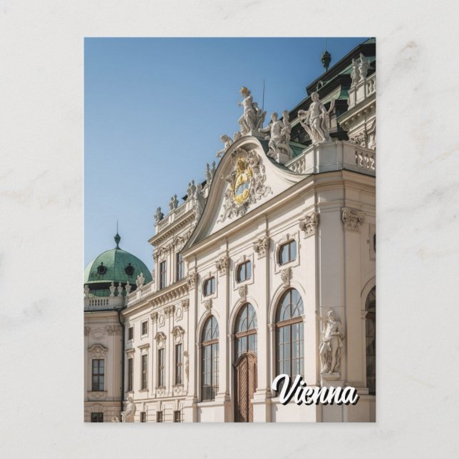 Postal Belvedere Viena Austria Travel (Anverso)