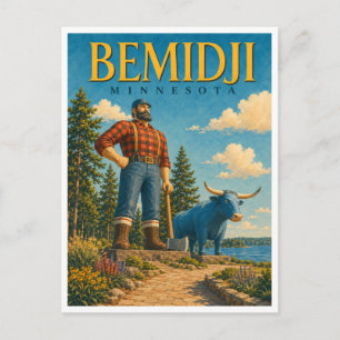 Postal Bemidji Minnesota Paul Bunyan GeoSaga