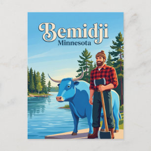 Postal Bemidji Paul Bunyan Minnesota