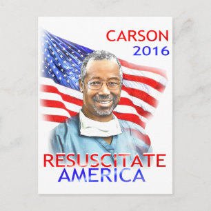 Postal Ben Carson-Resuscitate Bandera de Estados Unidos 2