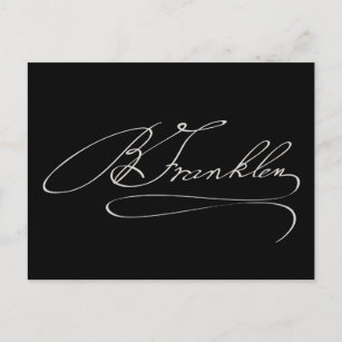 Postal Ben Franklin Signature