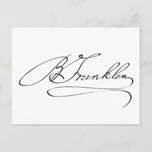 Postal Ben Franklin Signature