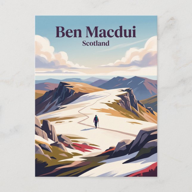 Postal Ben Macdui Escocia (Anverso)